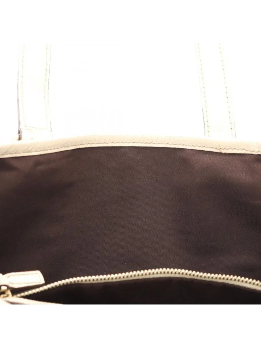 Gucci Tote Bag GG Canvas Beige Brown White